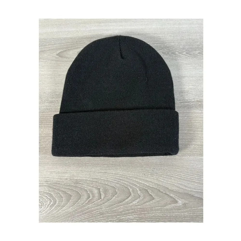 Fender Patched Black Unisex Beanie Cap-‎ EUC
